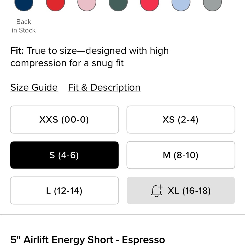 ALO Yoga 5” Airlift Energy High-Rise Espresso Bike Shorts - Picture 8 of 8